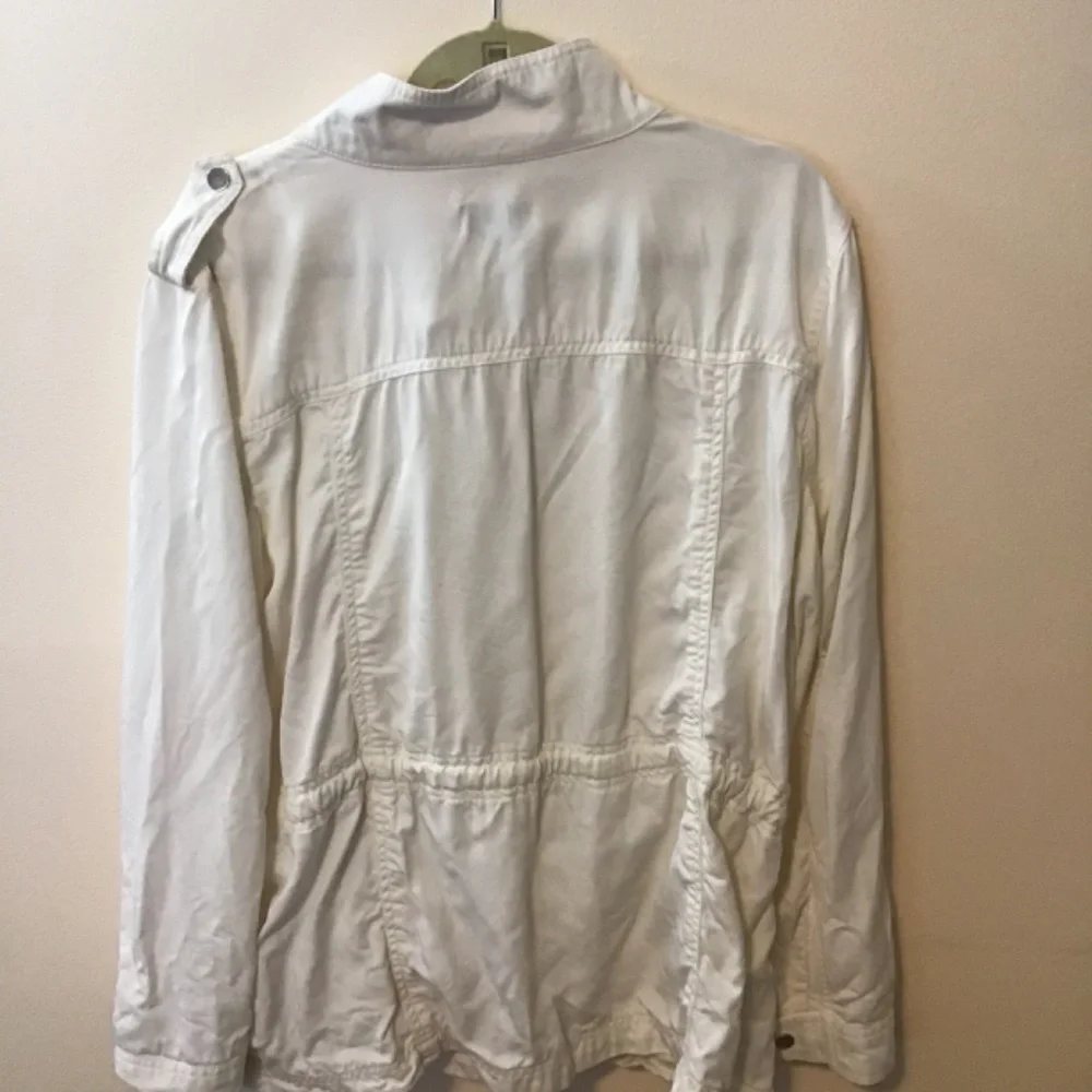 LOFT Drawstring Utility Jacket Cream XL - Picture 2 of 4